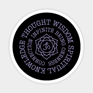 Crown Chakra Wordy Magnet